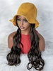 zaful Fluffy Long Wavy Synthetic Wig with Fisherman Hat