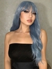 zaful Fluffy See-through Bang Long Wavy Synthetic Party Wig