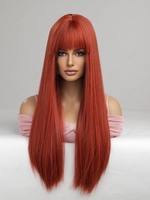 zaful Full Bang Long Straight Synthetic Cosplay Wig