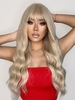 zaful Full Bang Long Wavy Fluffy Party Synthetic Wig