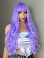 zaful Full Bang Long Wavy Synthetic Cosplay Wig