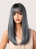 zaful Full Bang Mid-length Silky Straight Synthetic Wig