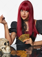 zaful Full Bang Natural Straight Long Synthetic Wig