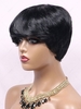 zaful Full Bang Short Haircut 150% Human Hair Wig