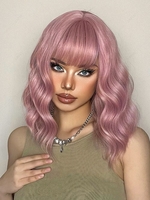 zaful Full Bang Shoulder-length Synthetic Party Wig