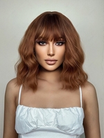 zaful Full Bang Shoulder-length Wavy Synthetic Wig