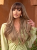 zaful Full Bang Wavy Synthetic Hair Wig