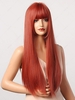 zaful Full Bang with Sideburns Long Silky Straight Party Synthetic Wig