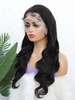 zaful Full Lace 150% Human Hair Body Wavy Wig