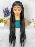 zaful Full Lace Braid Hair Extra Long Synthetic Wig