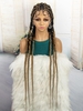 zaful FULL LONG BRONG BRONGN MIXED BLACK BRAID Hair Synthetic Wig