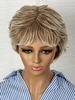 zaful Gold Brown Mixed Color Natural Wavy Short Haircut Synthetic Wig