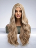 zaful Gold Mixed Color Long Wavy Synthetic Wig