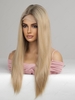zaful Golden Brown Color T-shaped Lace Front Long Synthetic Wig