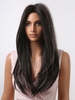 zaful Golden Brown Highlight Long Layered Straight Synthetic Wig