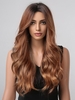 zaful Gradient Color Long Wavy Synthetic Wig