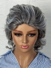 zaful Gray Mixed White Short Wavy Synthetic Wig