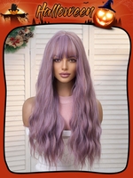zaful Halloween See-through Bang Mixed Color Cosplay Wig