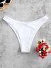 ZAFUL High Leg Bikini Bottom S White