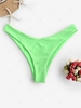 ZAFUL High Leg Plain Bikini Bottom S Mint green
