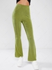 ZAFUL High Rise Bell Bottom Party Pants S Light green