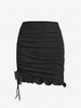 ZAFUL High Rise Cinched Mini Fishtail Skirt Xl Black
