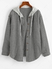 ZAFUL Houndstooth Button Up Combo Jacket L Black