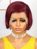 zaful Human Hair Short Straight Lace Front Wig