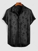 ZAFUL Jacquard Slick Short Sleeve Shirt Xl Black
