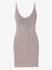 ZAFUL Knitted Backless Bodycon Dress L Light coffee