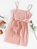 ZAFUL Knitted Bodycon Mini Dress Xl Light pink