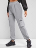 ZAFUL Knitted Pocket High Waisted Pants Xl Gray