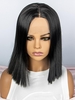 zaful Lace Front Bob Haircut Silk Straight Shoulder-length Synthetic Wig