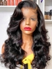 zaful Lace Front Body Wavy Long Human Hair Wig