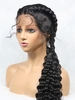 zaful Lace Front Braid Hair Long Synthetic Wig with Curly Bunches
