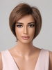 zaful Lace Front Dark Brown Side Part Short Natural Straight Human Hair Wig