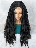 zaful Lace Front Synthetic Fluffy African Style Dreadlock Wig