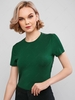 ZAFUL Lace Panel Backless High Cut Bodysuit L Medium sea green