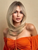 zaful Layered Natural Straight Medium Length Synthetic Wig