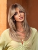 zaful Layered Natural Straight Synthetic Wig with Bang