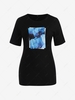 ZAFUL Plus Size Kissing Statue Print Boyfriend Tunic Tee