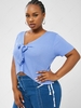 ZAFUL Plus Size Knotted Knit Top