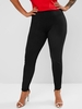 ZAFUL Plus Size Metallic Side Tape Leggings