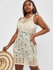 ZAFUL Plus Size Openwork Knit Beach Dress