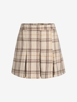 ZAFUL Plus Size Plaid Print Wool Blend Pleated Skirt
