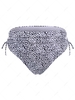ZAFUL Plus Size Spotted Side Lace-up Bikini Bottom Xxl White