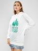 ZAFUL Plus Size Summer Forest Camp Graphic Hoodie Dress