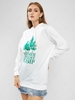 ZAFUL Plus Size Summer Forest Camp Graphic Hoodie Dress