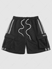 ZAFUL Pocket Design Drawstring Cargo Sports Shorts Xxl Black