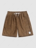 ZAFUL Pure Color Drawstring Corduroy Shorts Xxl Coffee